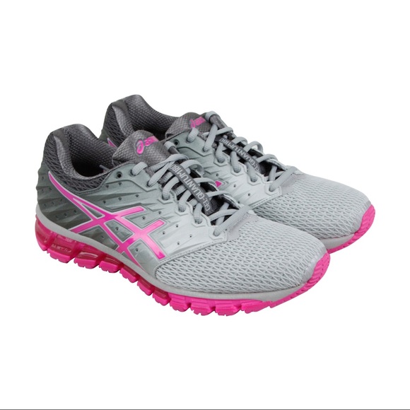 womens asics grey and pink